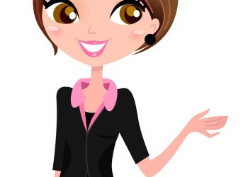 Business Woman Showing Something With Hand Business Woman Showing Something With Hand